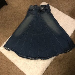 Long denim swing skirt! This skirt is 39” long!